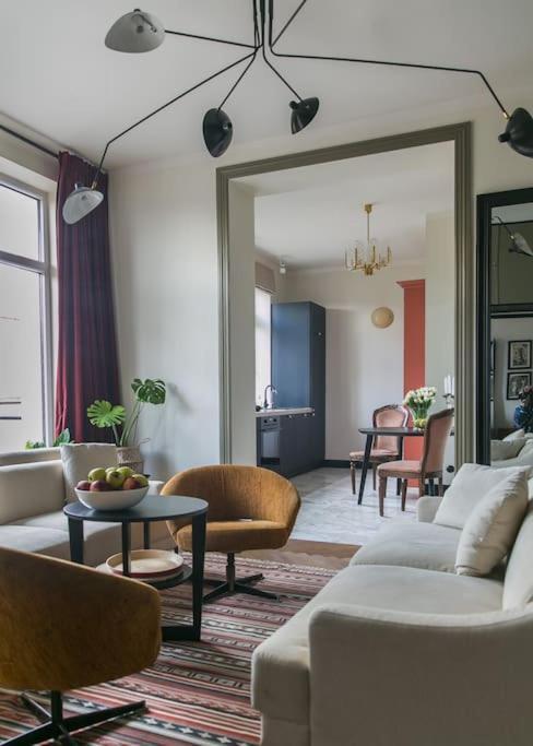 Dark Blue Apartment Warsaw Ngoại thất bức ảnh