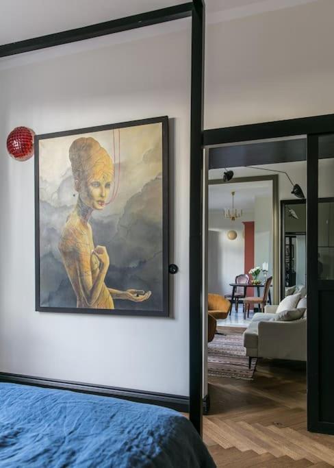 Dark Blue Apartment Warsaw Ngoại thất bức ảnh