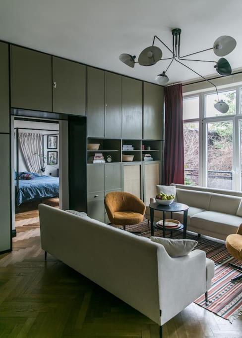 Dark Blue Apartment Warsaw Ngoại thất bức ảnh