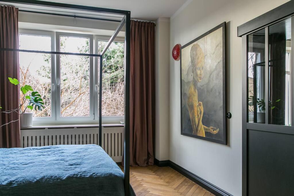 Dark Blue Apartment Warsaw Ngoại thất bức ảnh